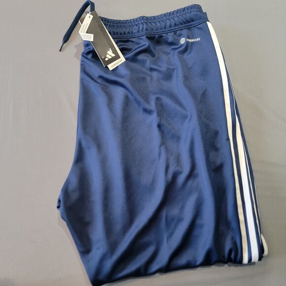 Adidas Men’s Track Training Pants 3 Stripe Tiro 23 BLUE Soccer Running 3XL N.W.T - Picture 1 of 16